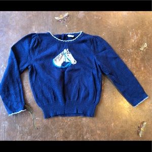 Janie and Jack horse sweater